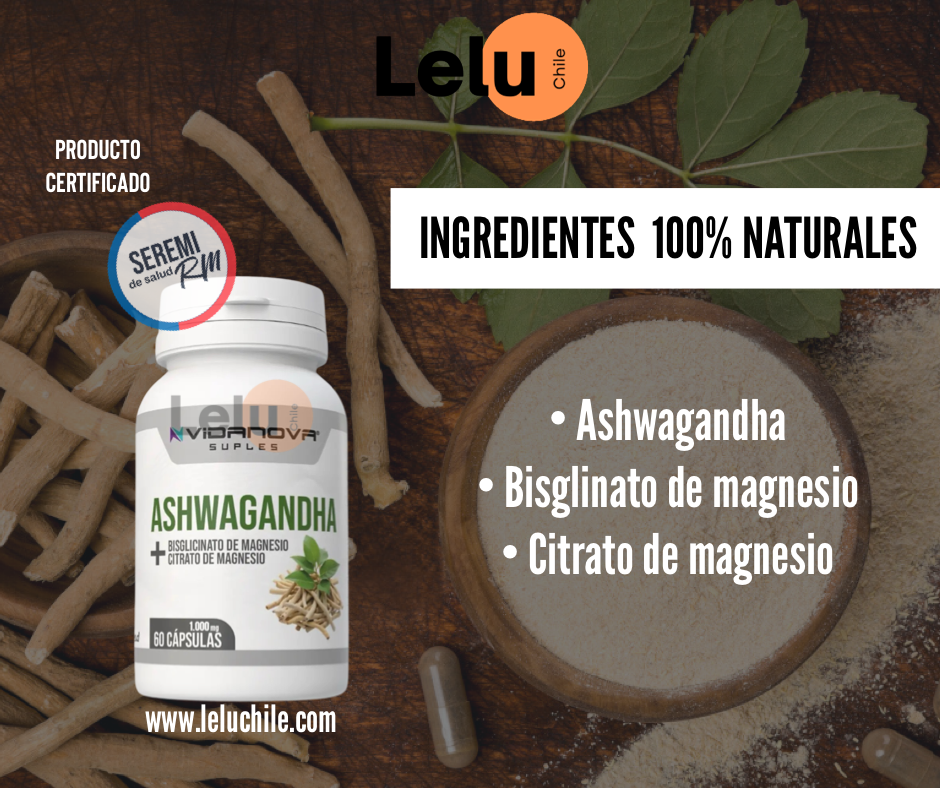 Av - Ashwagandha + Magnesio 60 Caps 1000MG
