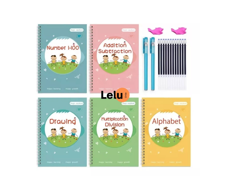 Magict™ - Set de Cuadernos Mágicos de caligrafía