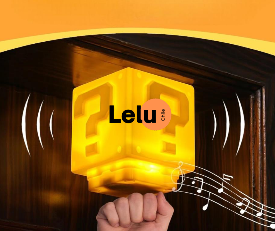 Al- Lampbros™ -Lámpara Cubo Mario Bros Led Sonido USB