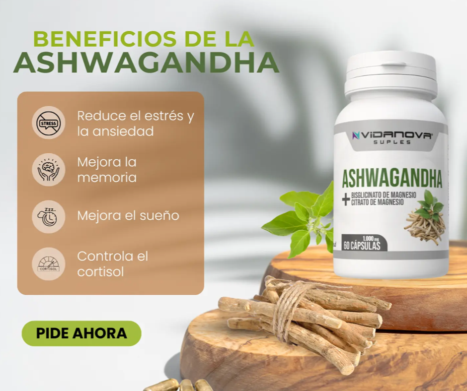 Aa- Ashwagandha + Magnesio 60 Caps 1000MG