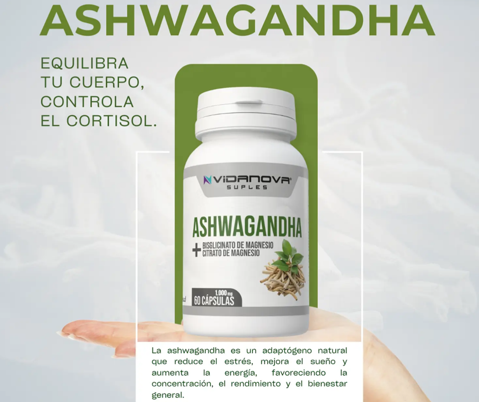 Aa- Ashwagandha + Magnesio 60 Caps 1000MG